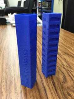 Customizable Temperature Calibration Tower 3D Printer Model