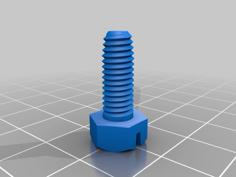 M6 Hex Bolt And Nut 3D Printer Model