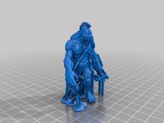 Steampunk – Cyberpunk Yeti – With Supports 3D Printer Model