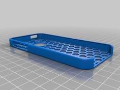 Monogram(able) Honeycomb IPhone 5 Case 3D Printer Model