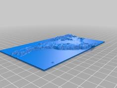 North America Map 3D Printer Model