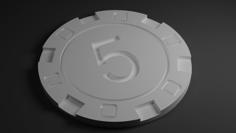 Poker Chip Set 3D Printer Model