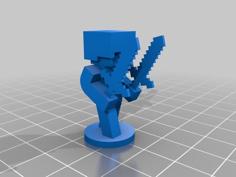 Minecraft Figurines/Chess Set 3D Printer Model