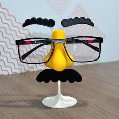 Funny Nose Glasses Stand 3D Printer Model