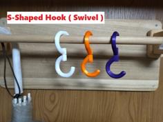 S-Shaped Hook ( Swivel ) 3D Printer Model