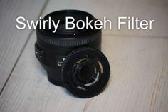 Swirly Bokeh Filter (52mm) 3D Printer Model