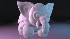 Dont Starve Elephant Mini 3D Printer Model