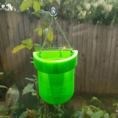 Self-Watering Pipe Window Planter 3D Printer Model