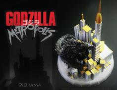 Godzilla Metropolis – Diorama 3D Printer Model