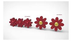 A Flower Earrings And Brooch 3D Printer Model