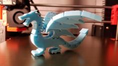 Two Winged Flexi Dragon 3D Printer Model