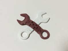 Flexi Spanner (Wrench) 3D Printer Model