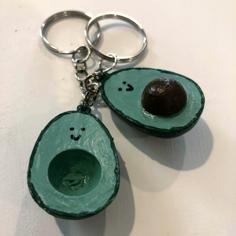 Avocado Friendship Keychain 3D Printer Model