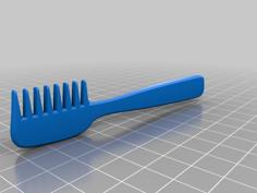 Movember Moustache Comb 3D Printer Model