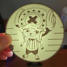 Translucent One Piece Tony Tony Chopper Coaster 3D Printer Model