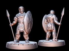 Zulu Warrior (15mm Scale) 3D Printer Model