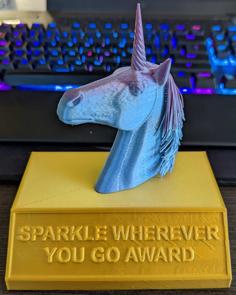 Sparkle Wherever You Go Award 3D Printer Model