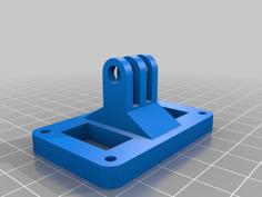 Tri-Track GoPro Mount 3D Printer Model