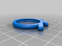 Blender Logo Keychain 3D Printer Model