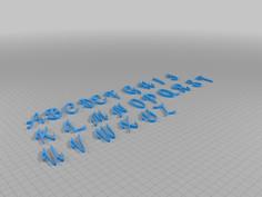 Full Alphabet Printable Models 3D Printer Model