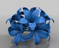 Rhododendron Flower 3D Printer Model