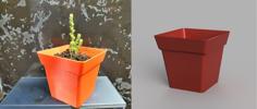 Very Simple Square Planter 3D Printer Model