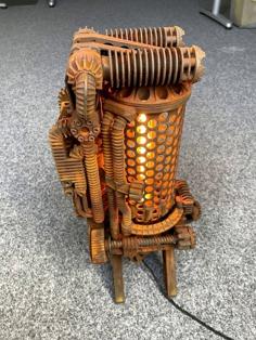 Coke Oven – Steampunk Style Lamp 3D Printer Model