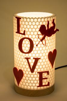 Valentine’s Day Honeycomb Lamp Add-ons 3D Printer Model