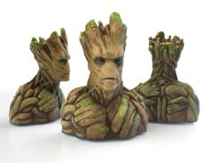 Groot Bust Sculpture 3D Printer Model