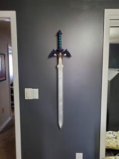 Master Sword Wall Mount 3D Printer Model