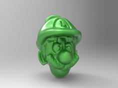 Luigi Key Chain 3D Printer Model