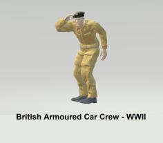 British Armoured Car Crew – WWII 3D Printer Model