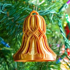 Diamond Christmas Bell 3D Printer Model