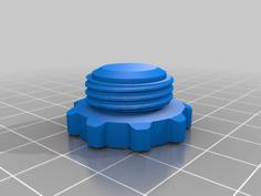 Male Regulator Cap [1/2 NPS -14 Thread] 3D Printer Model