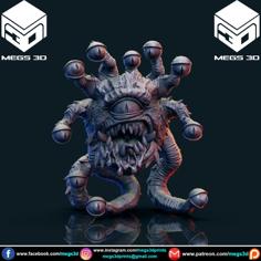 Beholder/Eye Tyrant 3D Printer Model