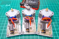 Stepper Motor(28BYJ-48) And Driver Board(ULN2003) Mounting Bracket 3D Printer Model