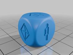 Deadzone Command Dice (Rounded) 3D Printer Model