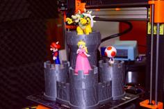 Bowser’s Keep Amiibo Display Base 3D Printer Model