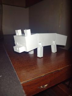 Fox Minecraft 3D Printer Model