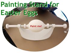 Parametric Easter Egg Painting Stand 3D Printer Model