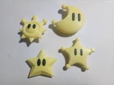 Mario 3D Energy Item 3D Printer Model