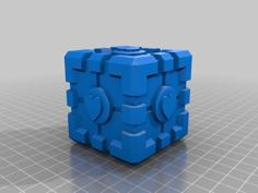 Portal Companion Cube 3D Printer Model