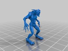 Demon Creature Monster Sculpture 3D Printer Model