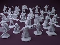 Fantasy Mini Collection (multiple Poses) 3D Printer Model