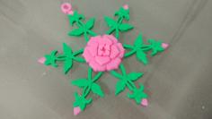 Rose Snowflake 3D Printer Model