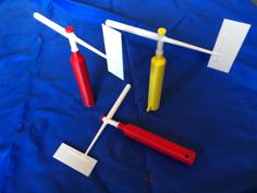 Wind Indicator With Handle 3D Printer Model