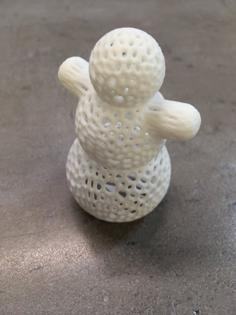 Snowman – Easy Voronoi Printing 3D Printer Model