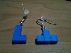 L & T Tetris Earrings 3D Printer Model