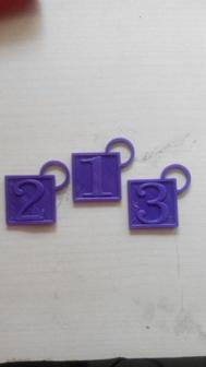 Number Keychain / Tag 3D Printer Model