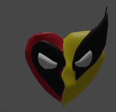 Deadpool 2 Deadpool And Wolverine Heart 3D Printer Model